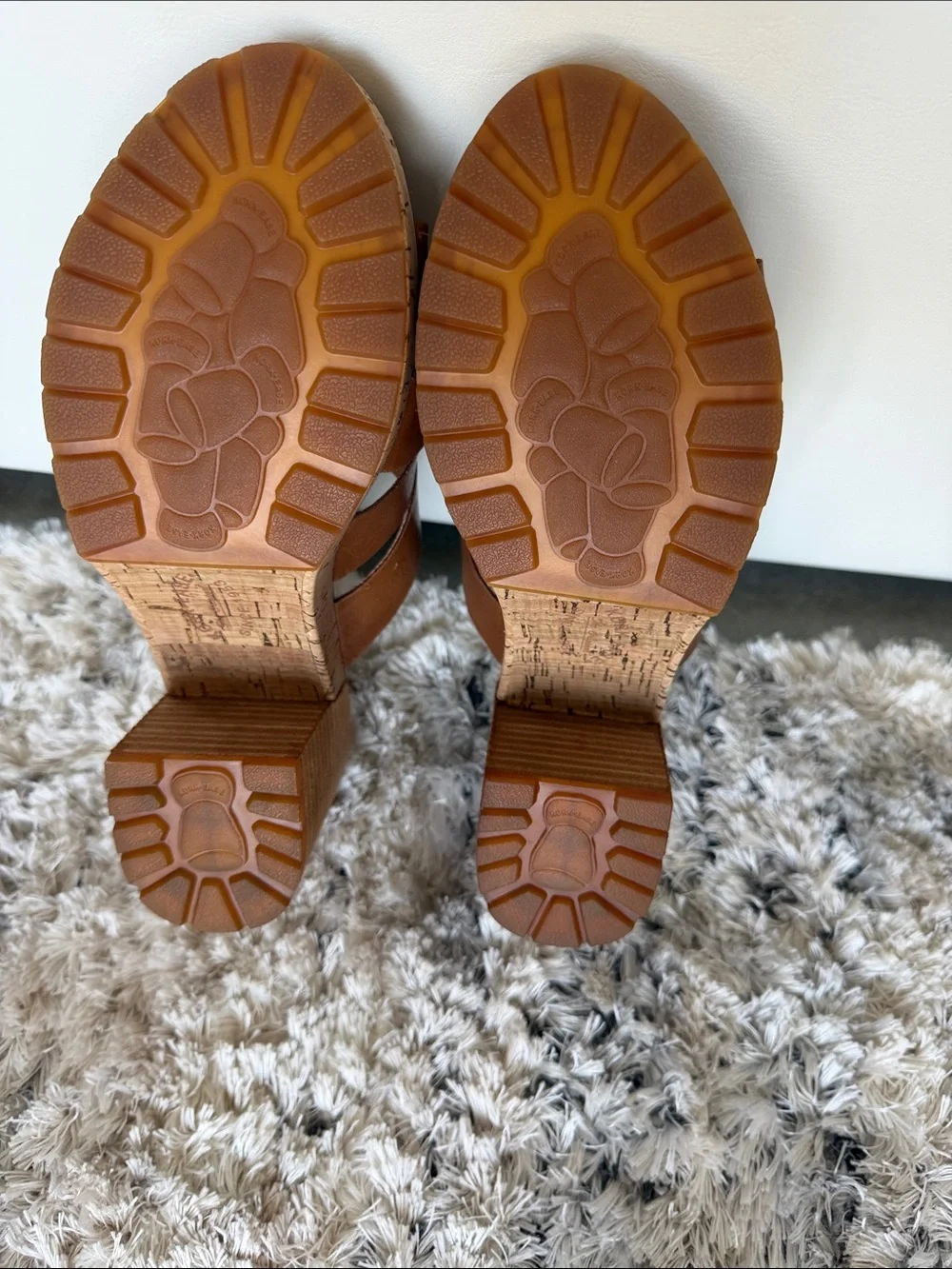 Kork-Ease Tan Woven Leather Cork Slide Mules - Picture 6 of 6